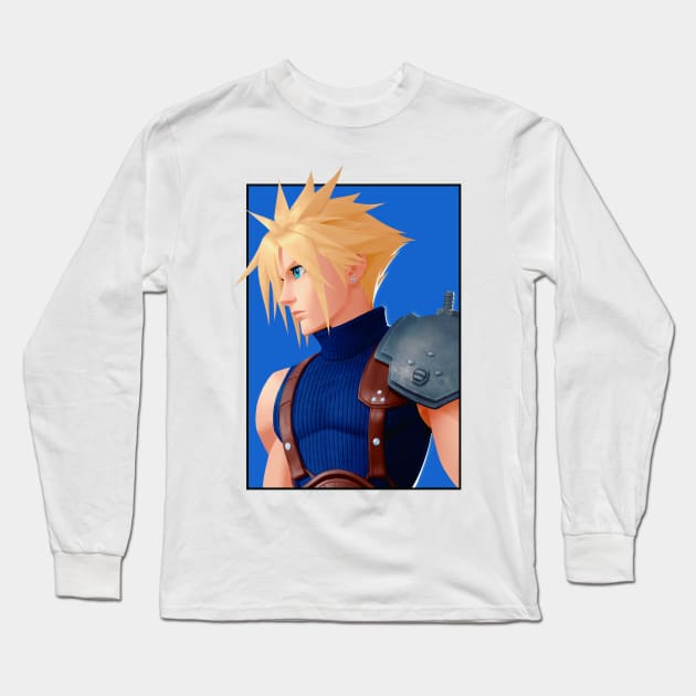 Cloud Strife Long Sleeve T-Shirt by artounii